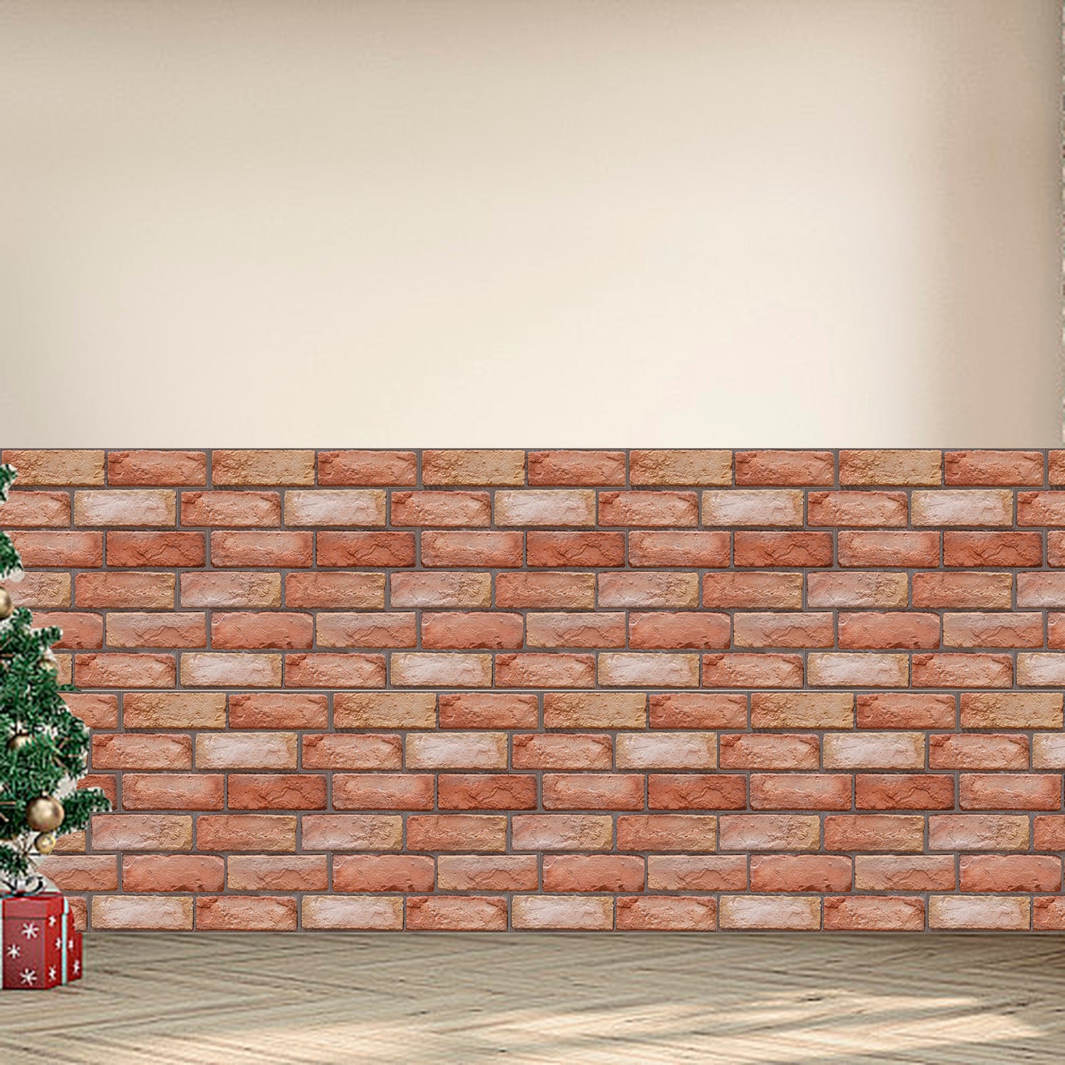 Brown Brick Wall Stickers